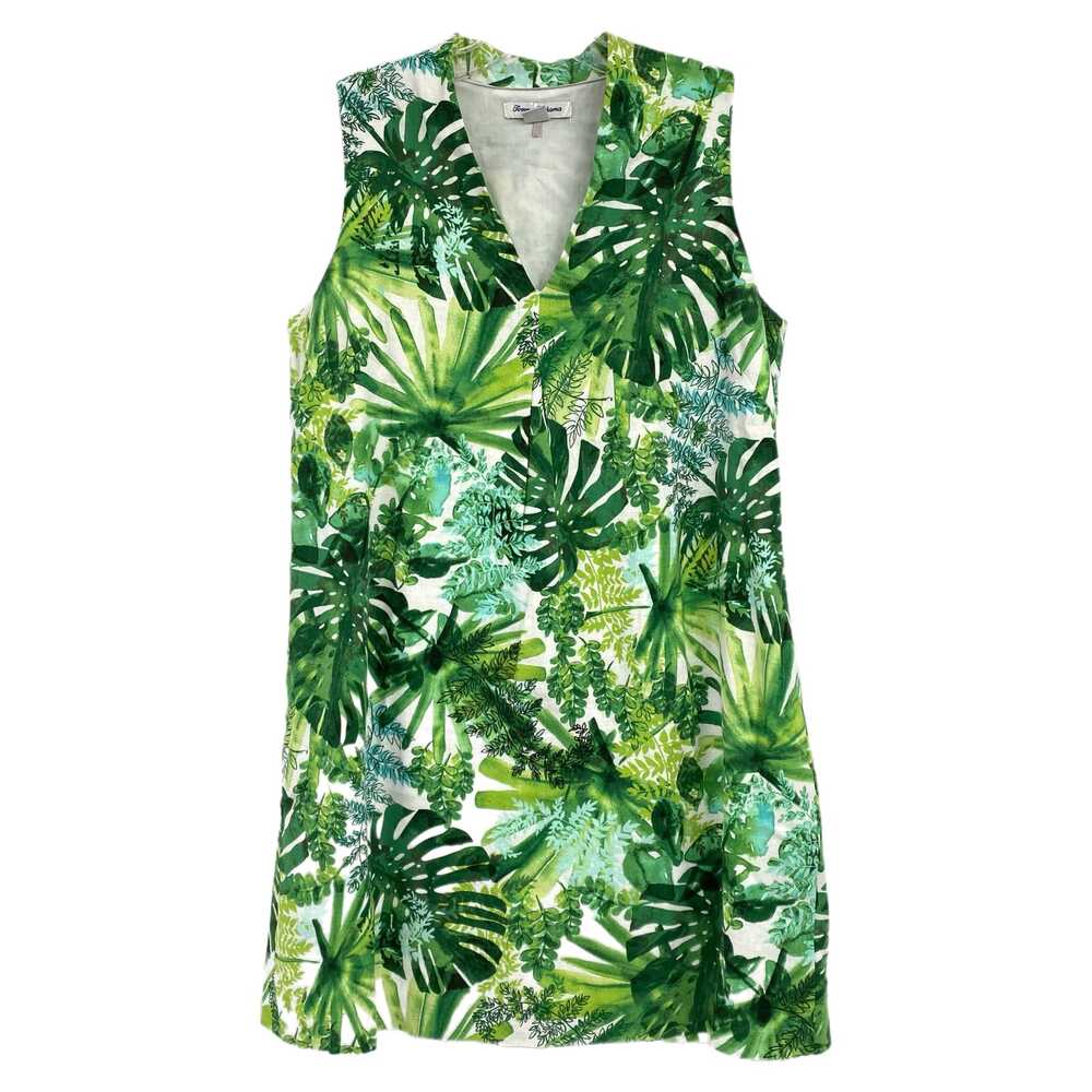 Tommy Bahama Green White Leaf Print Mini Dress | Women’s Size M